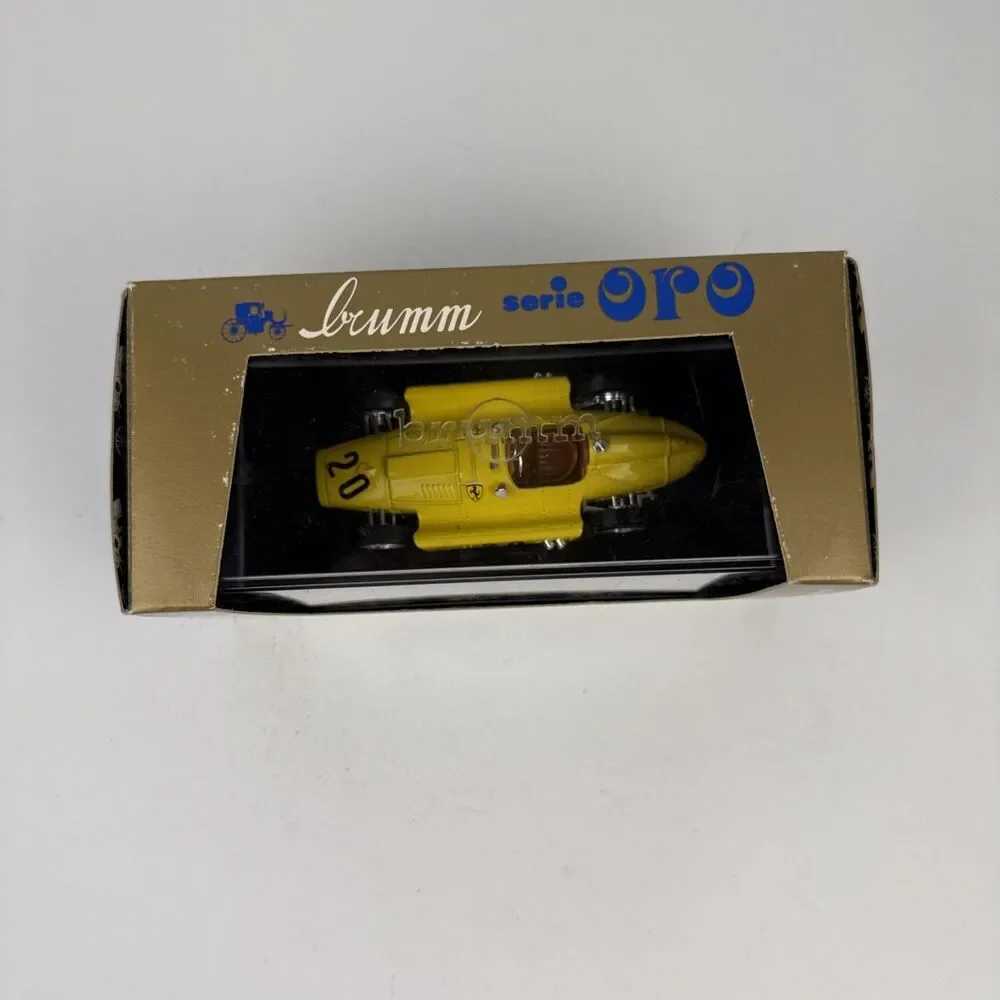 Brumm Models 1:43 Scale R128- 1956 Lancia-Ferrari HP 270 Yellow #20